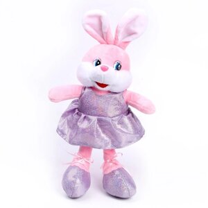 Мягкая игрушка 'Зайка в розовом платье'16 см
