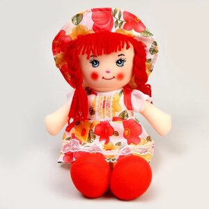 Мягкая кукла 'Девочка'платье в цветочек, цвета МИКС