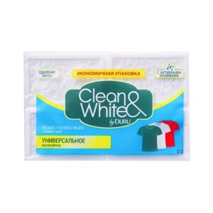 Мыло хозяйственное DURU CLEAN WHITE, универсальное, 4*120 гр