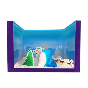 Набор для опытов 'Снежный вулкан'собачья упряжка, в пакете