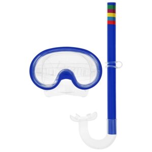 Набор для плавания детский ONLYTOP маска, трубка, цвета МИКС