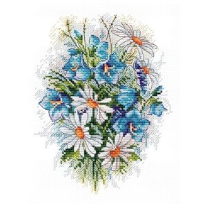 Набор для вышивания 'Луговые цветы' 18x15 см