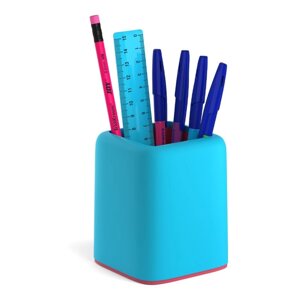 Набор настольный ErichKrause 'Forte Bubble Gum'6 предметов, голубой с розовой вставкой