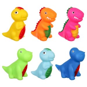 Набор резиновых игрушек для ванны 'Динозавры'6 шт, Крошка Я