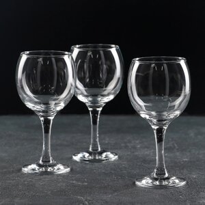 Набор стеклянных бокалов для красного вина Bistro, 220 мл, 3 шт