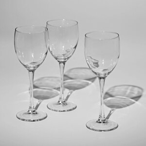 Набор стеклянных бокалов для вина 'Эталон'250 мл, 3 шт