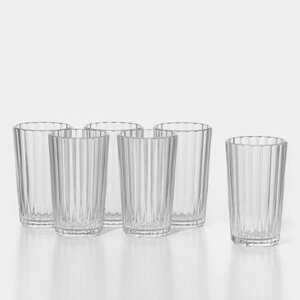 Набор стеклянных стаканов 'Мистерия'280 мл, 6 шт (комплект из 3 шт.)