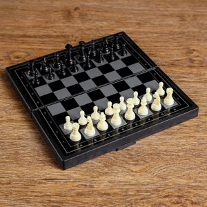 Настольная игра 3 в 1 'Зов' нарды, шахматы, шашки, магнитная доска 19 х 19 см