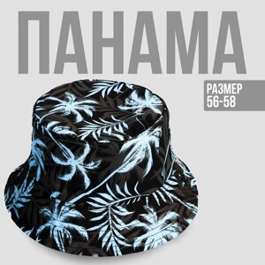 Панама мужская 'Пальмы'цвет чёрный