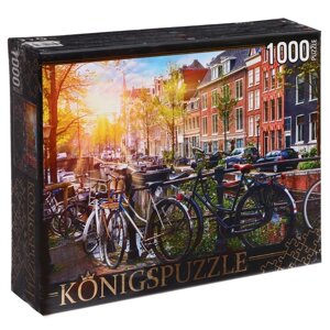 Пазл 'Нидерланды. Велосипеды в Амстердаме'1000 элементов