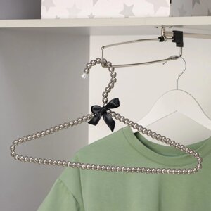 Плечики - вешалки для одежды LaDоm 'Серебряный Жемчуг'40x21 см, цвет серый