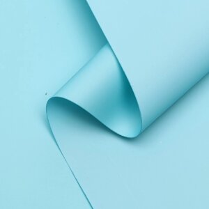 Пленка для цветов тонированная, матовая, голубой, 0,5 х 10 м 1 см, 65 мкм
