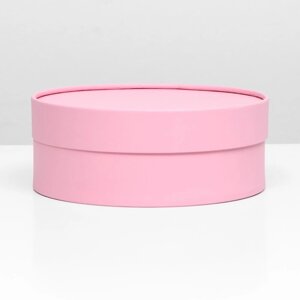Подарочная коробка 'Нежность'розовая, завальцованная, без окна, 20,5 х 7 см
