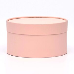 Подарочная коробка 'Розовый персик' завальцованная без окна, 21 х 11 см