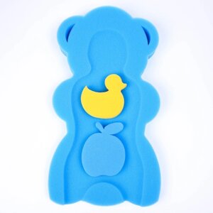 Подкладка для купания макси 'Мишка'цвет синий, 55х30х6см