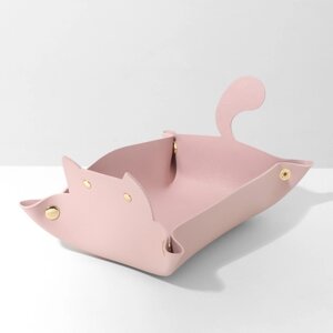 Подставка универсальная 'Котик' складная, 17x22 см, цвет розовый