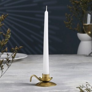 Подсвечник 'Ретро' металл на одну свечу, 10х4 см, золотой
