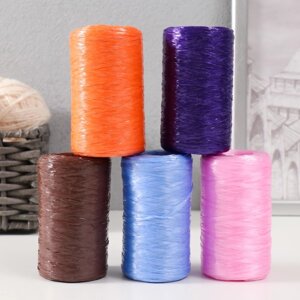Пряжа для ручного вязания 100 полипропилен 200м/50гр. (Набор 2, 5 шт. цвет МИКС)