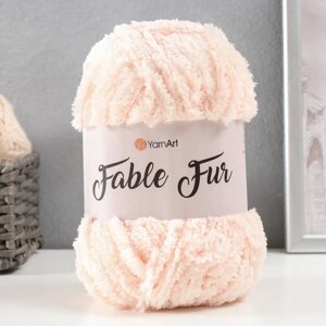 Пряжа 'Fable Fur' 100 микрополиэстер 100м/100гр (976 чайная роза)