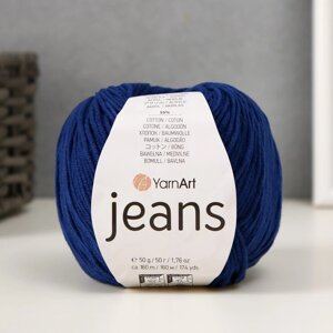 Пряжа 'Jeans' 55 хлопок, 45 акрил 160м/50гр (54 темно-синий)