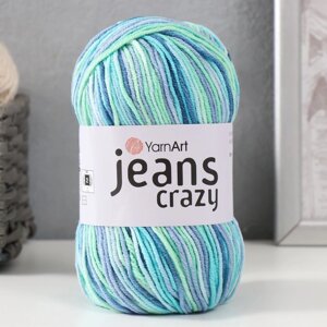 Пряжа 'Jeans crazy' 55 хлопок, 45 акрил 160м/50гр (7204 принт)