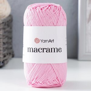 Пряжа 'Macrame Макраме' 100 полиэстер 130м/90гр (147 св. розовый)