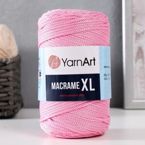 Пряжа 'Macrame XL' 100 полиэстер 130м/250г (147 розовый)