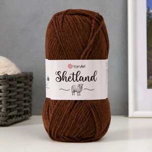 Пряжа 'Shetland' 30 шерсть верджин, 70 акрил 220м/100гр (542 шоколад)
