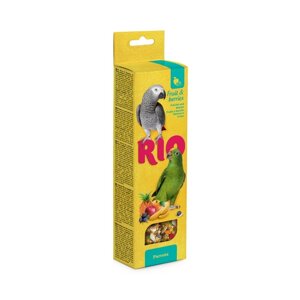 RIO Палочки для попугаев с фруктами и ягодами, 2 х 90 г