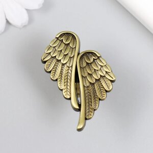 Ручка для шкатулки металл 'Крылья ангела' бронза