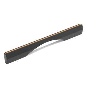Ручка-скоба CAPPIO RSC032, м/о 192 мм, цвет черно-золотой
