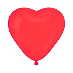 Шар латексный 12'Сердце' цвет красный, набор 50 шт.