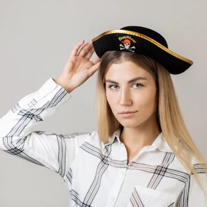 Шляпа пирата 'Полундра'детская, р-р 56
