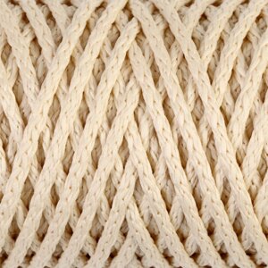 Шнур для вязания 'Классик' без сердечника 100 полиэфир ширина 4мм 100м (кремовый)