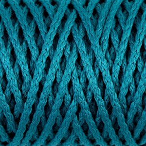 Шнур для вязания 'Классик' без сердечника 100 полиэфир ширина 4мм 100м (морская волна)