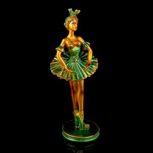 Сувенир полистоун 'Балерина в зелёной пачке' 13,2х5,3х5,2 см