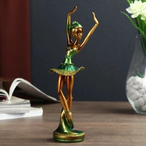 Сувенир полистоун 'Балерина в зелёной пачке' 18,5х5х4,5 см