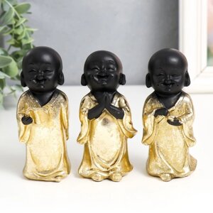 Сувенир полистоун 'Маленький Будда в золотом' МИКС 5х4,2х10,8 см