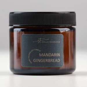 Свеча ароматическая в банке 'MANDARIN GINGERBREAD'соевый воск,50 г, мандарин, пряник