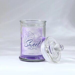 Свеча-баночка 'Sweet home'аромат лаванда,11 х 5,8 см