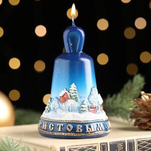 Свеча декоративная 'Колокольчик Рождественский'большая, 6,5х6,5х10 см
