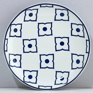 Тарелка керамическая 'Марокко' белая, 22.5 см, цвет белый