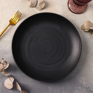 Тарелка пластиковая 'Чёрный Восток'd25,5 см, цвет чёрный