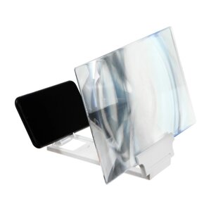 Увеличительное стекло для телефона LuazON, 12'эффект телевизора, складное, белое