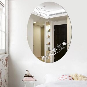 Зеркало настенное, наклейки интерьерные, зеркальные, декор на стену, панно 36.5 х 27 см