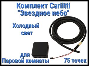 Комплект Cariitti "Звездное небо" 75 точек для Паровой комнаты (4000К - холодный свет)