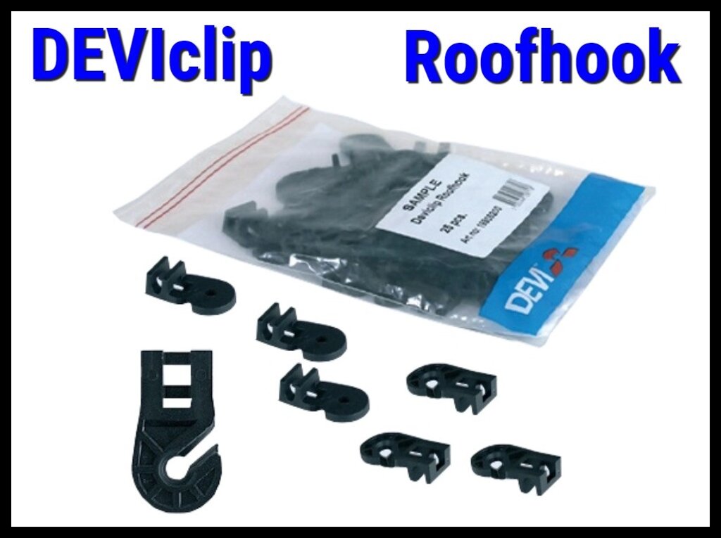 Крепление кабеля на металлической кровле Deviclip Roofhook (В упаковке: 25 шт.) от компании Welland - фото 1