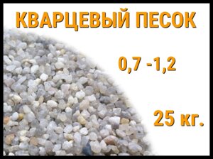 Кварцевый песок для фильтра бассейна 25 кг. (фракция 0,7-1,2 мм)