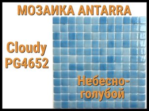 Мозаика стеклянная Antarra Cloudy PG4652 (Коллекция Cloudy, небесно-голубая)