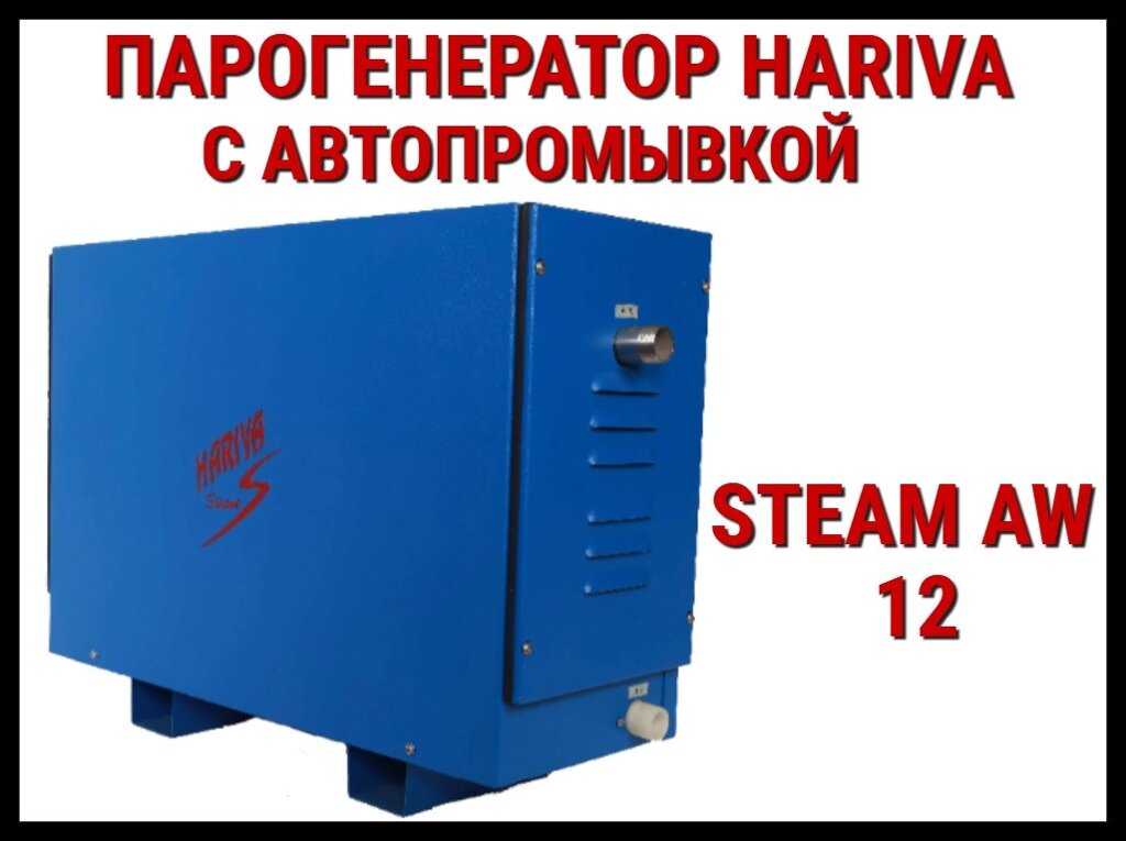 Парогенератор Hariva Steam AX 12 c автопромывкой для Паровой (Мощность 12 кВт, объем 6-13 м3) от компании Welland - фото 1